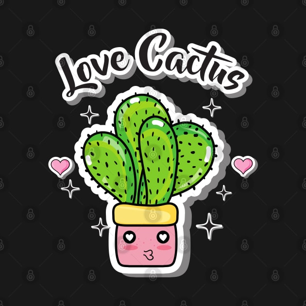 Small Cactus Lover - Love Cactus by gronly