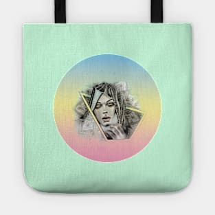 Neotraditional witch with mandala Tote