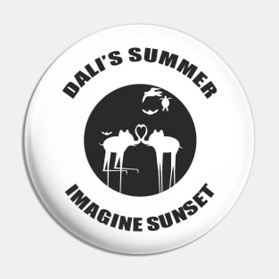 Dali's summer. Imagine sunset (black) Pin