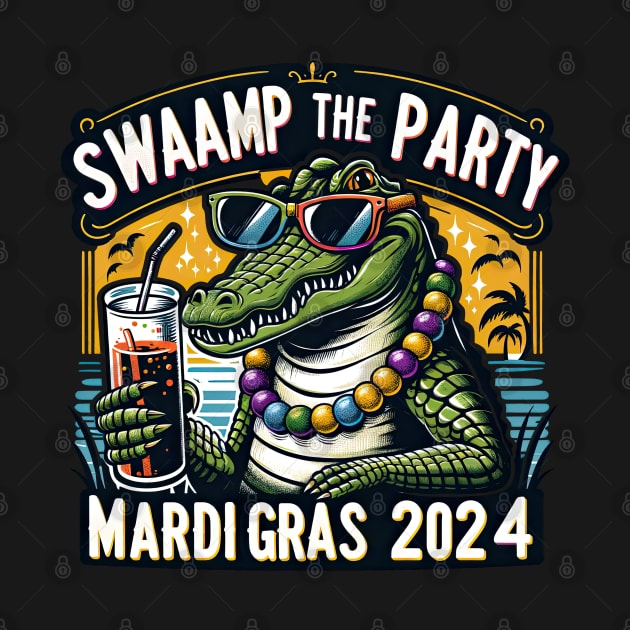 Swamp the Party: Alligator's Mardi Gras Bash 2024 by Mapd