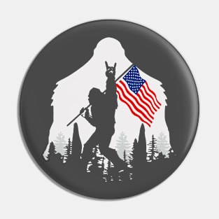 Bigfoot with the USFlag Pin