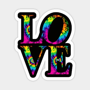 Tie Dye Love Magnet