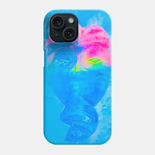 A pastel blue pink Bali face mask Phone Case