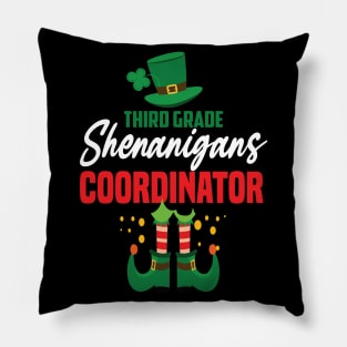 Third grade shenanigans coordinator St patricks day teacher gift Pillow