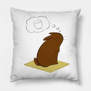 S'more Bunnies- Chocolate Variant Pillow