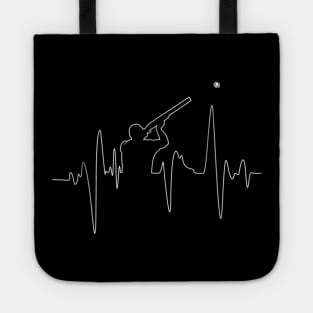 Trap Skeet Shooting Heartbeat Tote