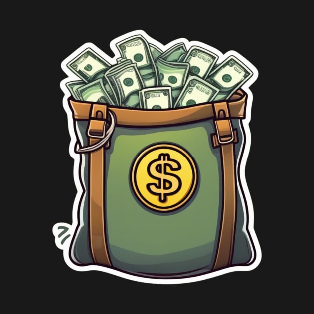 bag full of dollars by AhmedPrints