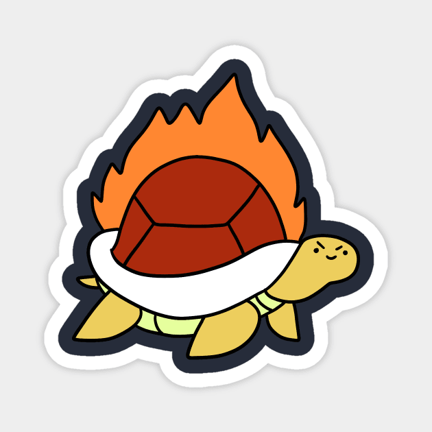 Fire Turtle Magnet by saradaboru