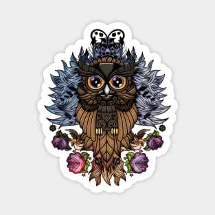 Awesome steampunk owl Magnet