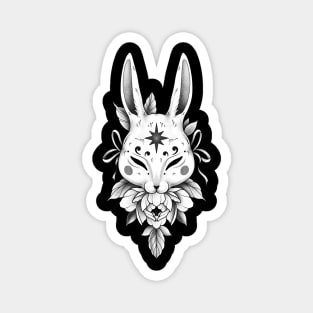 Oriental hare mask Magnet