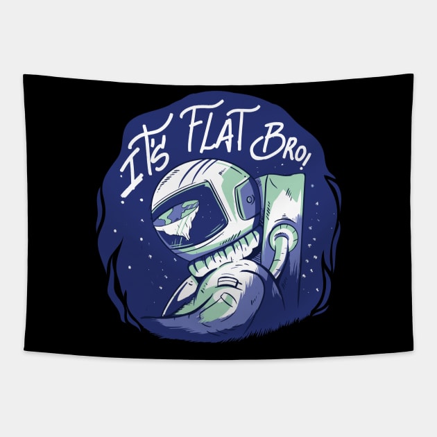 Flat earth Tapestry by LR_Collections