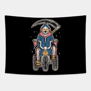 grim reaper tricyle Tapestry