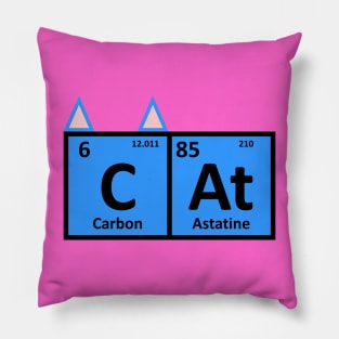 Cat on the periodic table Pillow