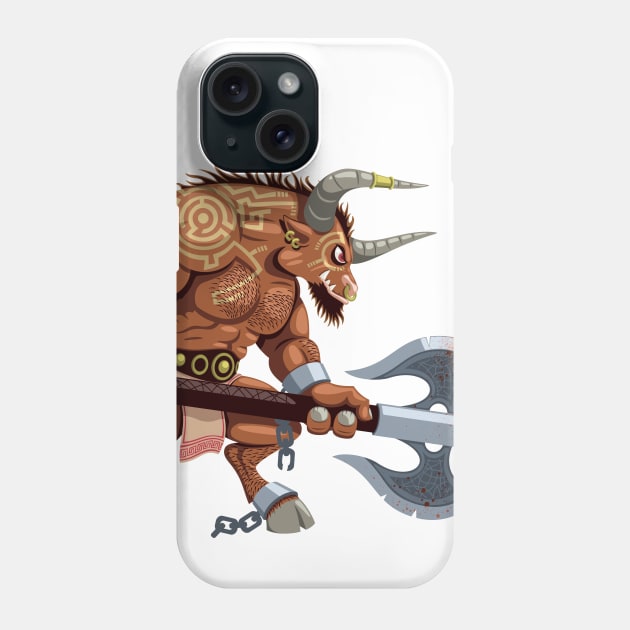 Minotaur Phone Case by Malchev