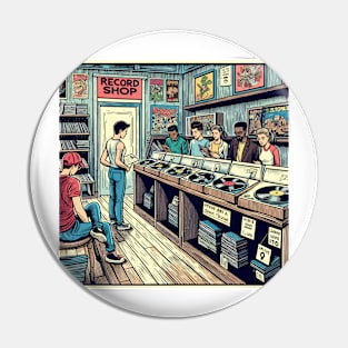 Record shop Pin