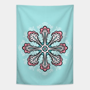 Decorative Snowflake Fun Abstract Winter Tapestry