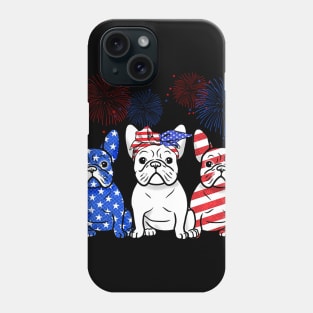 French Bulldog American Independence's Day Phone Case