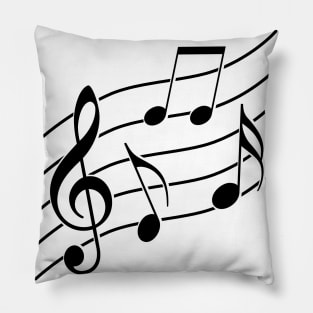 Music notes design Pillow