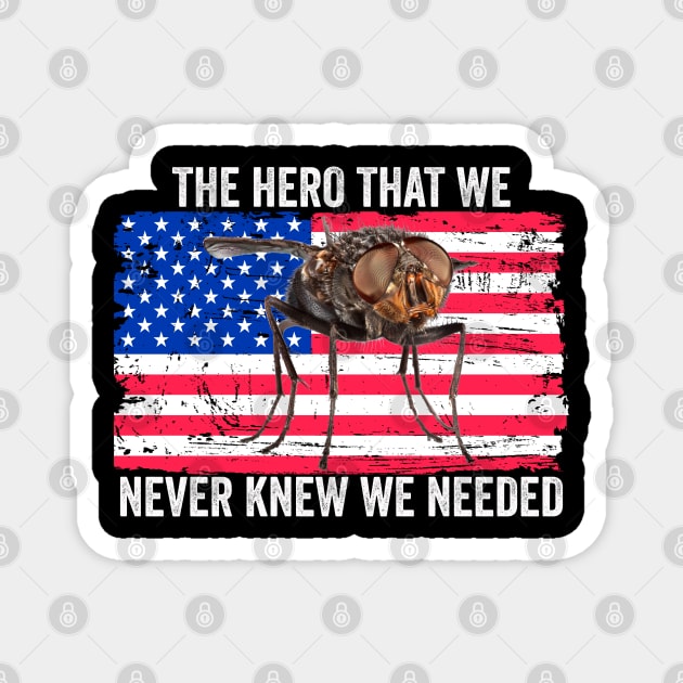 Hero We Never Knew We Needed Pence Fly Magnet by belownormal