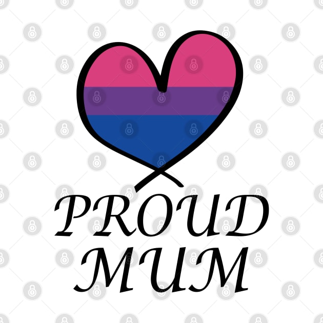 Proud Mum LGBT Gay Pride Month Bisexual Flag by artbypond