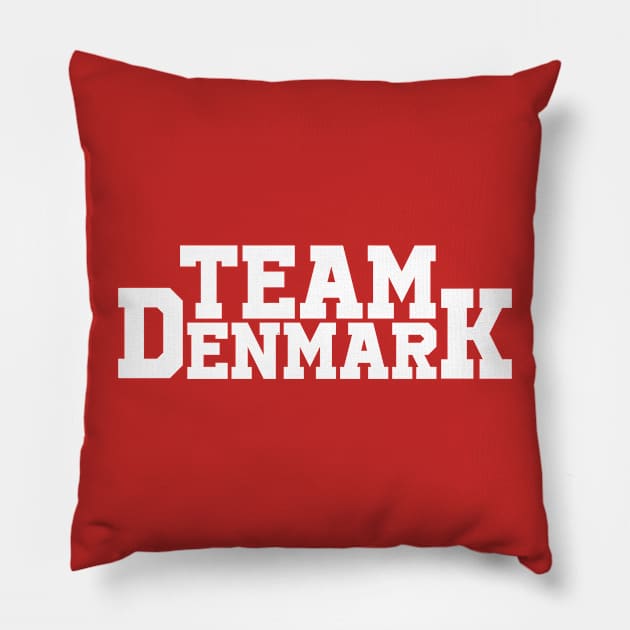 Team Denmark - Summer Olympics Pillow by Issho Ni