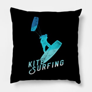 Kitesurfing Quote Vintage Colors Look Pillow