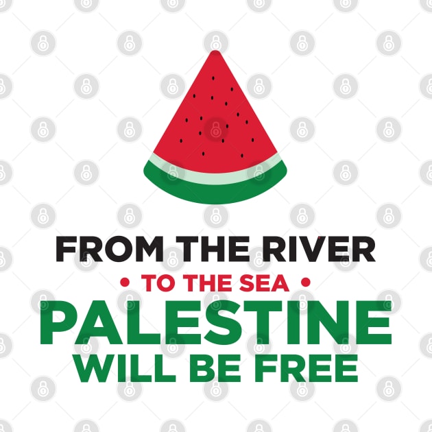 From The River To The Sea Palestine Will Be Free Watermelon by syahrilution