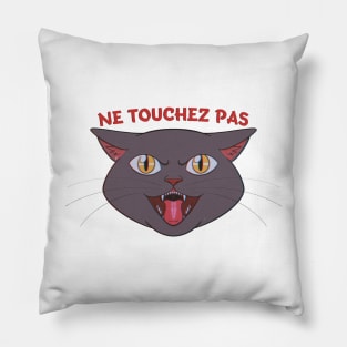 Don't Touch My Cat Pillow