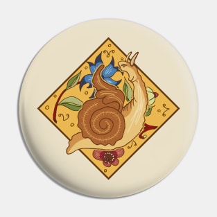 Screaming Snail Pin