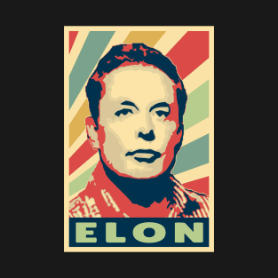 Elon Musk Vintage Colors T-Shirt