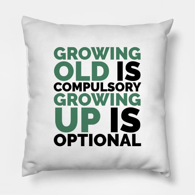 Growing Old is Pillow by madeinchorley
