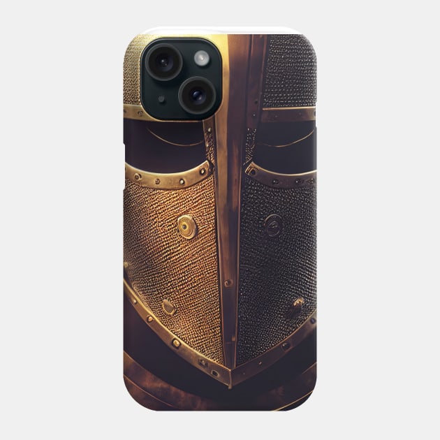 Ancient warrior with helmet Phone Case by DyeruArt