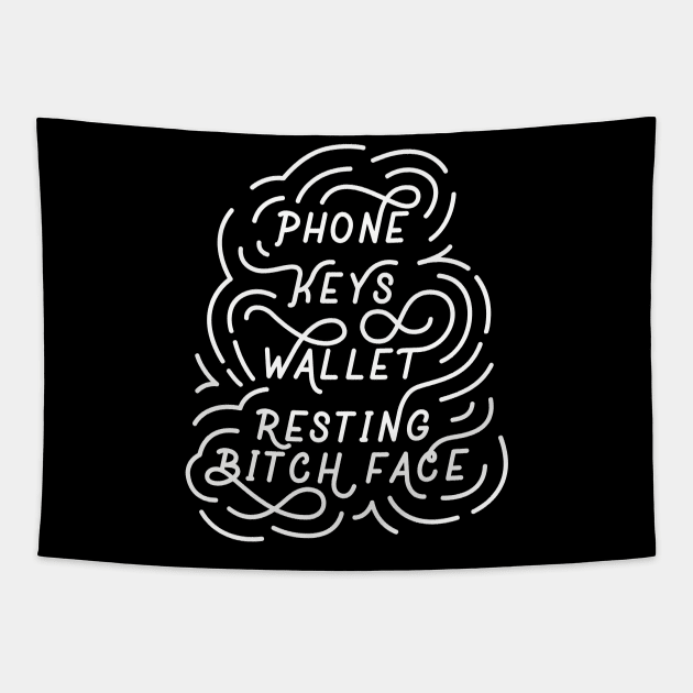 Resting Bitch Face Tapestry by LoverlyPrints