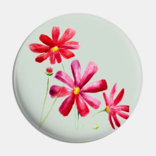 Red cosmos flowers Pin