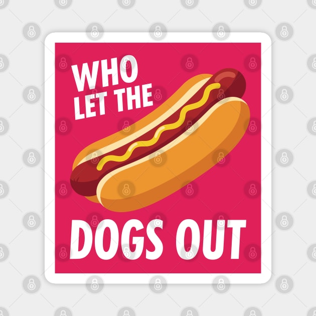 Funny Hot Dog Magnet by enrynz