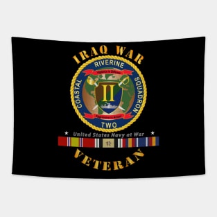 Iraq War Vet - Coastal Riverine Squadron II - w IRAQ SVC Tapestry