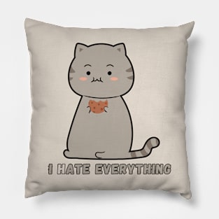 I Ate Everything - Cat Eating Cookies Pillow