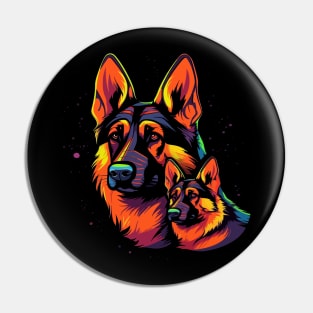 German Shepherd Fathers Day Pin