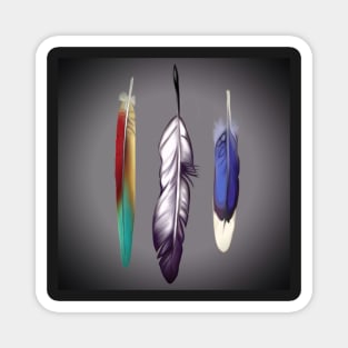 3 Feathers Magnet