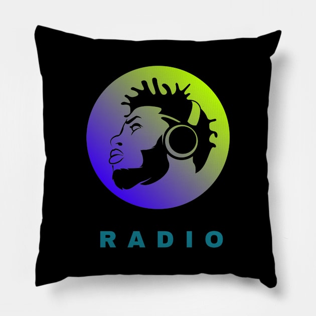 RADIO Pillow by Cossack Land Merch