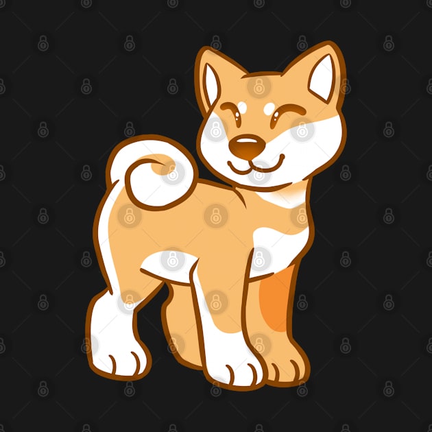 Happy Shiba Inu - Red by leashonlife