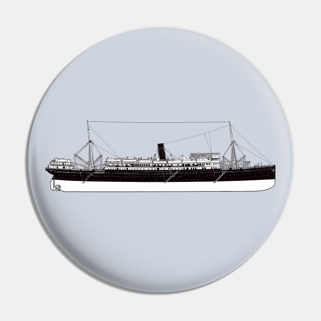 Old ocean liner Pin by StefanAlfonso