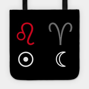 Leo Sun Aries Moon Zodiac Sign Tote