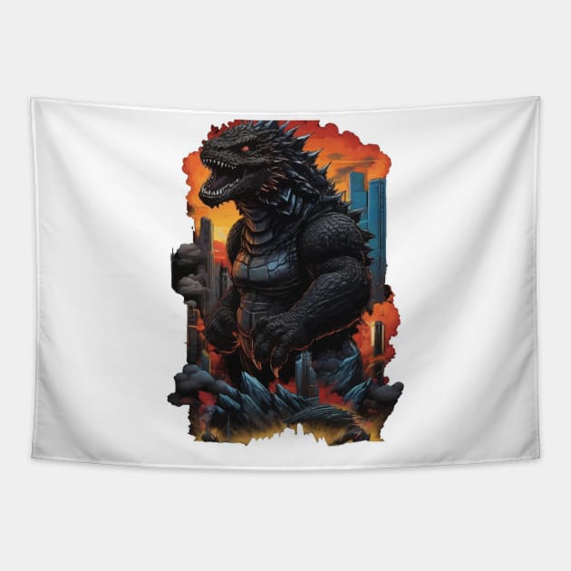 Godzilla Tapestry by ahmadist