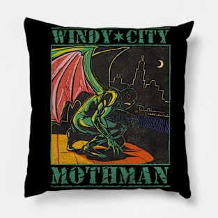 Windy City Mothman Pillow