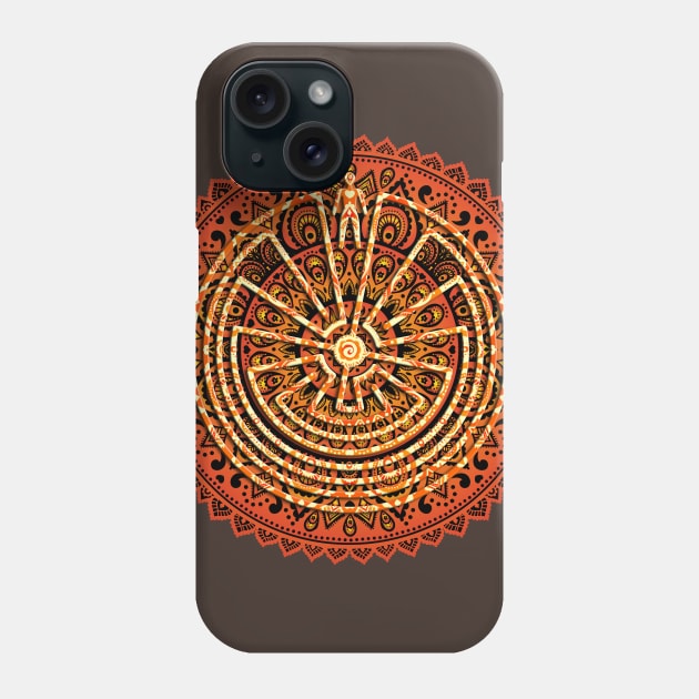 Native American Symbol - Man In The Maze - Folklore Mandala 2 Phone Case by EDDArt