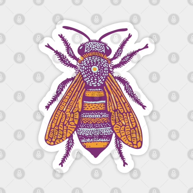 Psychedelic Tribal Fly Magnet by TuncGK