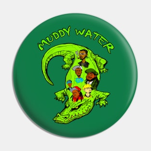 Muddy water Alligator logo tee Pin