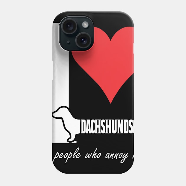 I love dachshunds! Phone Case by variantees