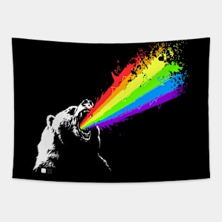 Technicolor Bear Raindow Tapestry